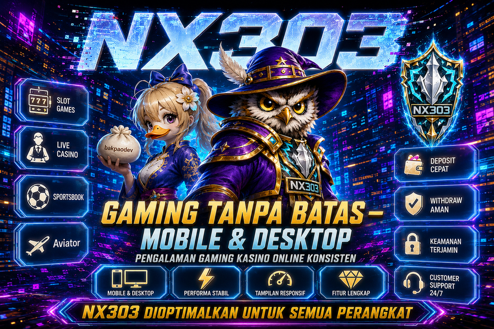 Antarmuka game kasino online NX303 di perangkat mobile
